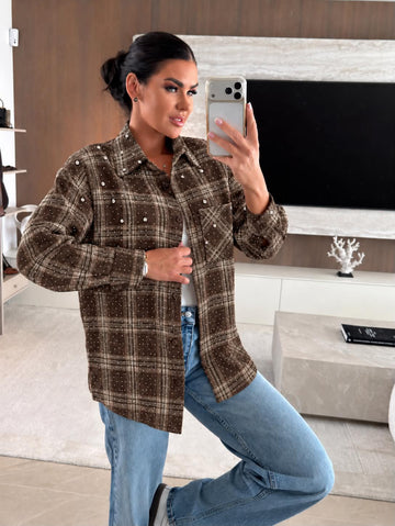 Kisser stone shirt brown  - EN126