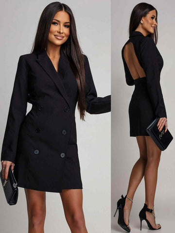Mirra blazer dress black - EP19596