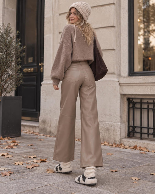 Kassie pants taupe - 3229