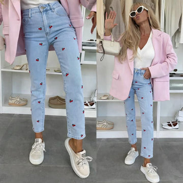 Kirna Cherry mom jeans - RD3357