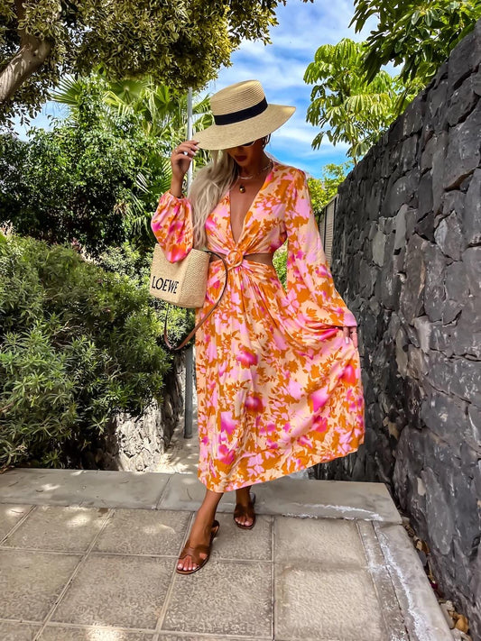 Pitzner dress orange - PS8869 34567 556