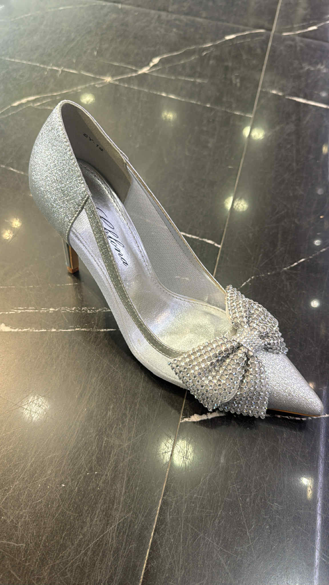 Zellie Bow stilet silver  - SY16