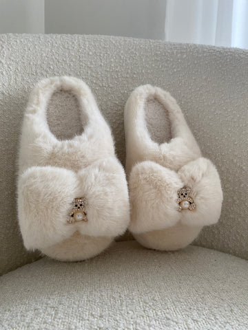 Aniska slippers beige/white