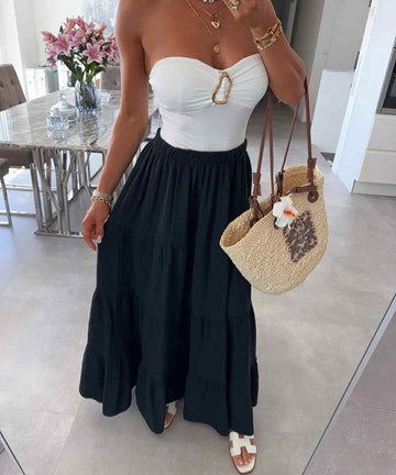 Netha skirt black  7625