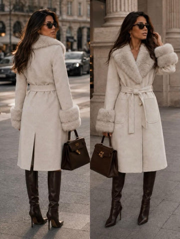 Tuva lux coat beige  - 202358