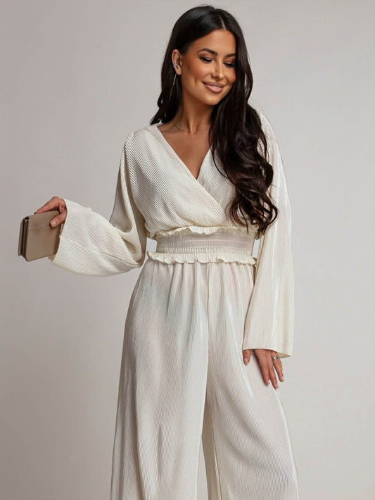 Natalia jumpsuit  beige - ZP1269