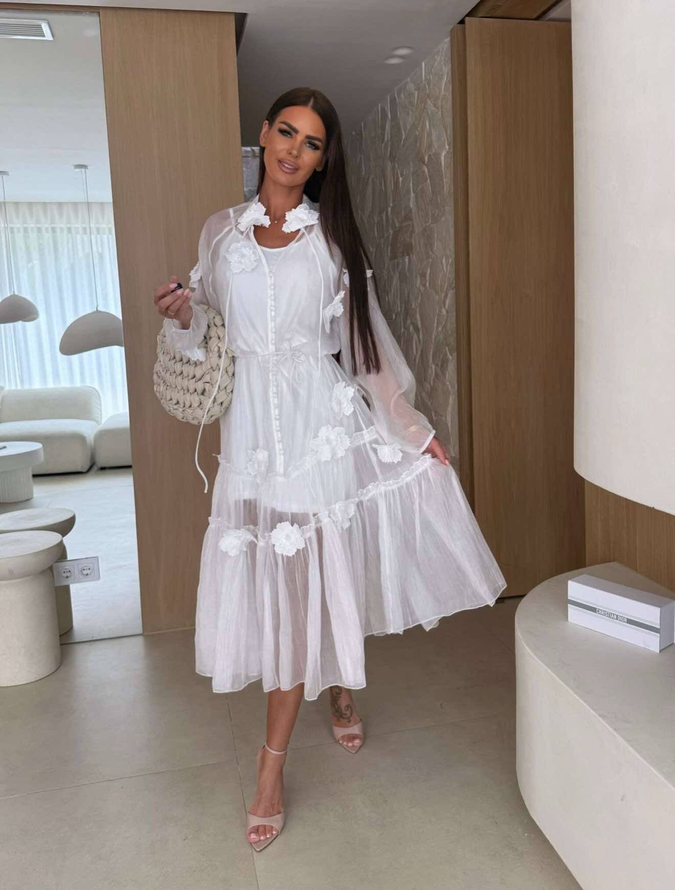 Krexa Flower dress - White