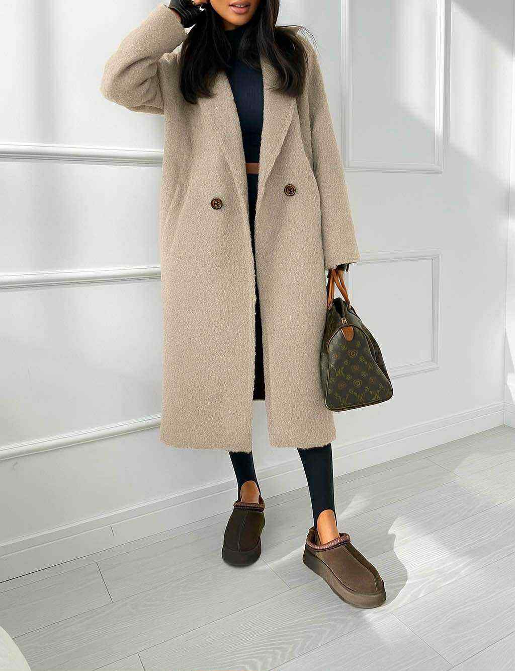 Jolline teddy jacket beige