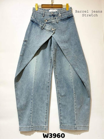 Balkin barrel jeans blue - W3960-2