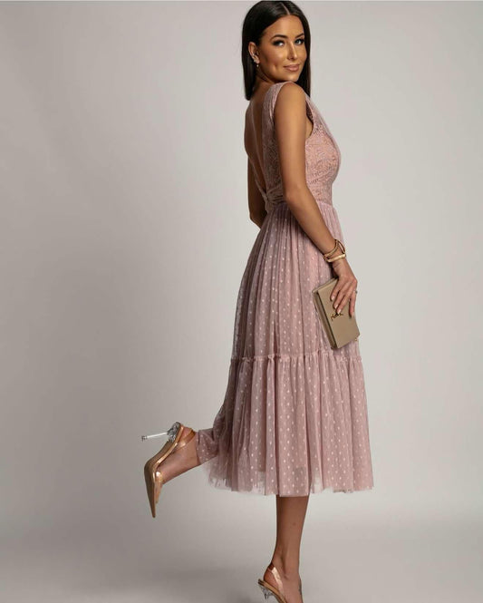 Ikka dress nude   - 23097