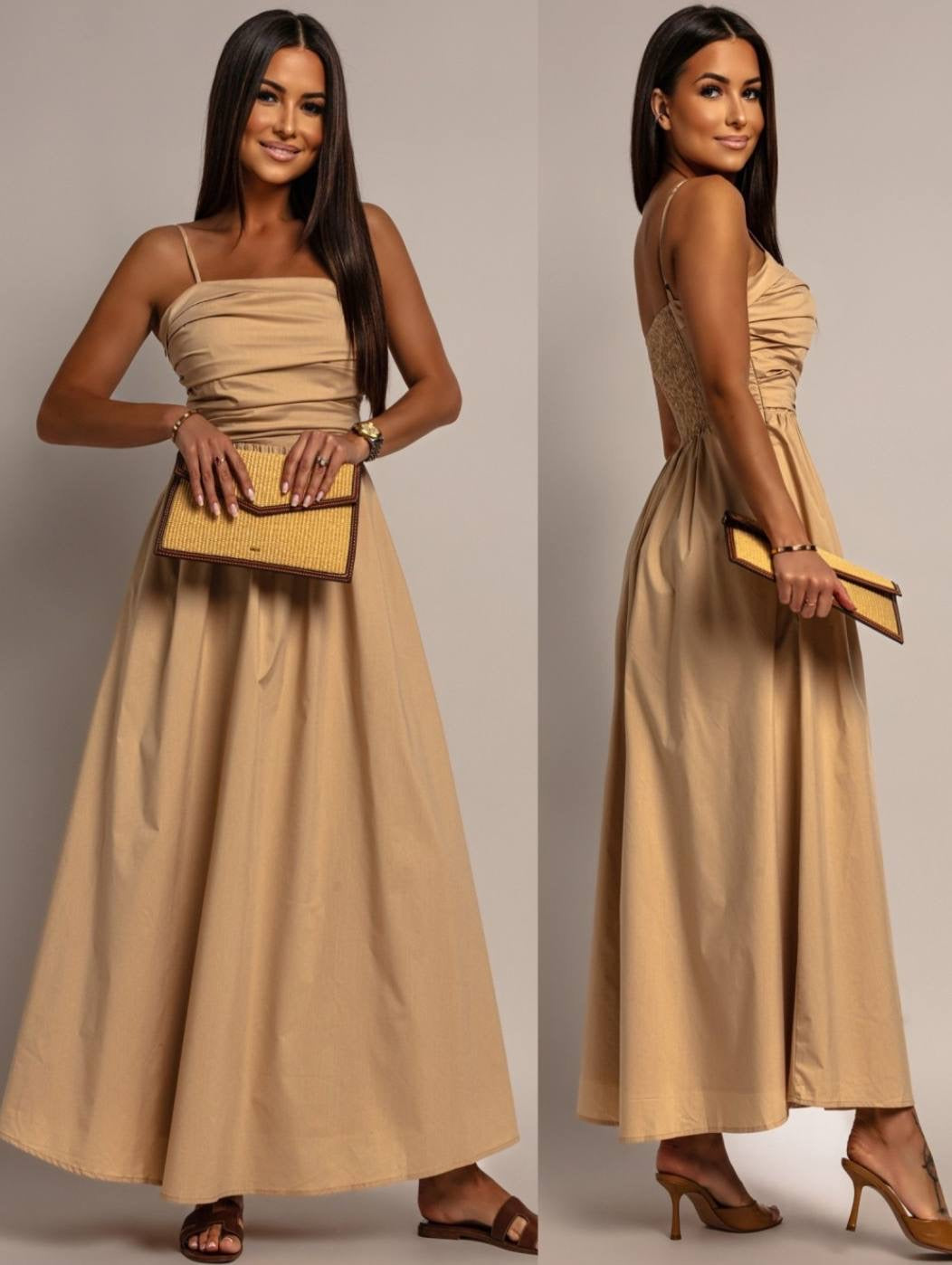 Maldia dress beige   - ps9220