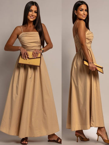 Maldia dress beige   - ps9220