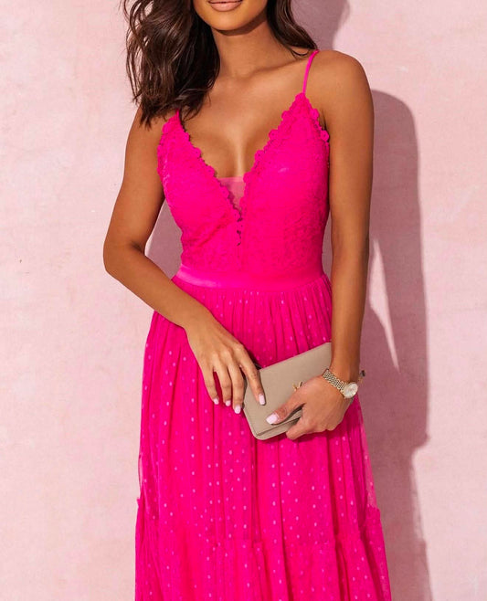 Starlight dress fuschia - 96132