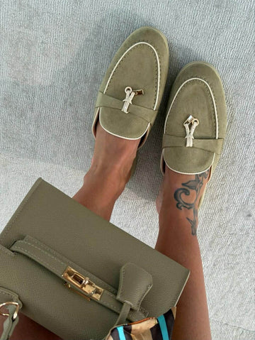 Viole slippers green   - H8-1105H