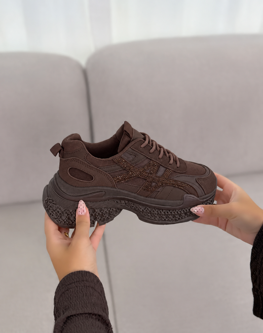 Alice Diamond sneakers Brown - A88-231