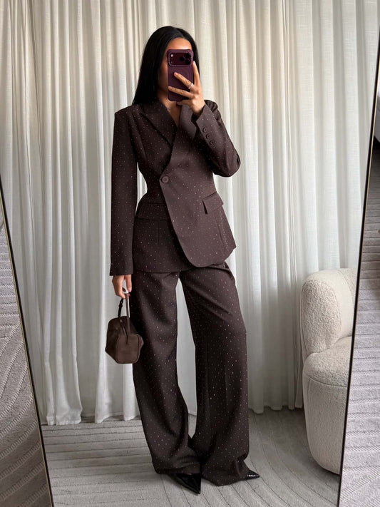 Klovah simili blazer Brown- EP19821