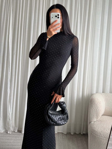 Kennia mesh dress black   - EP19575