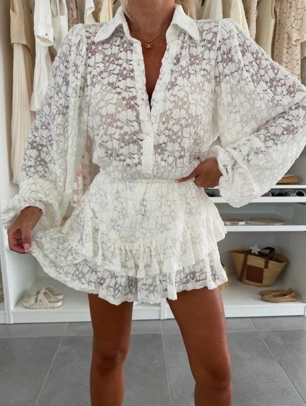 Rinah skirt white   - H3911