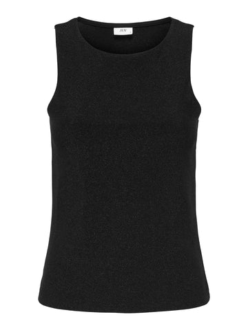 JDYANNI S/L O NECK TANK TOP JRS DIA black