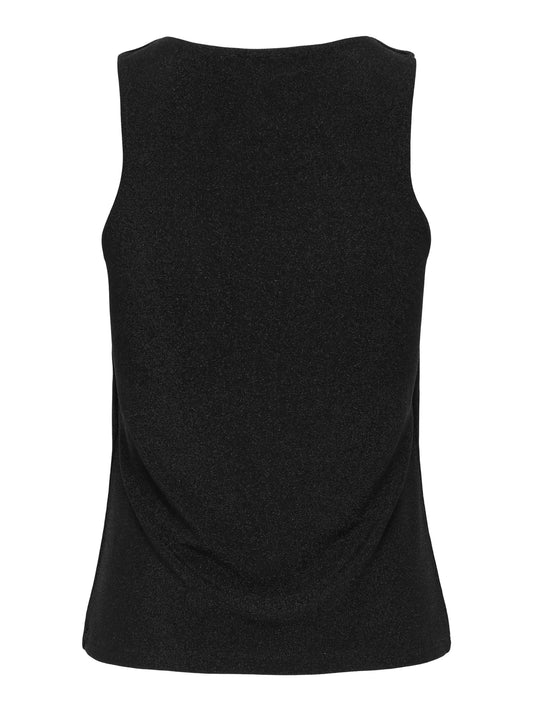 JDYANNI S/L O NECK TANK TOP JRS DIA black