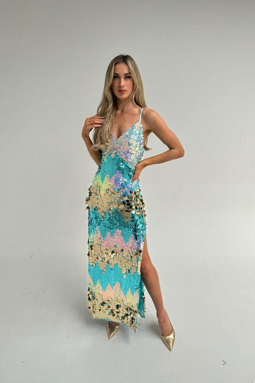 Tollie dress blue -512151