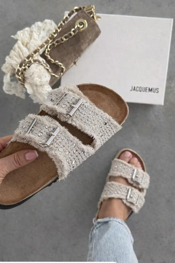 Denna slippers beige