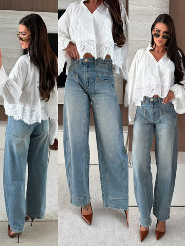 Elola ballon jeans blue - W3971