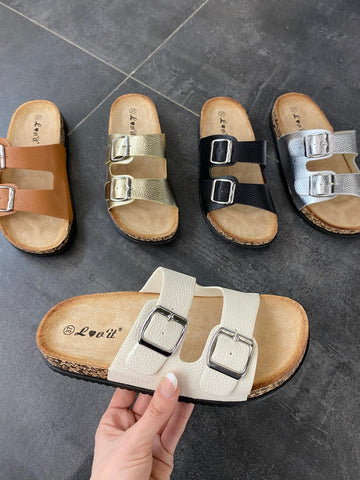Amber slippers beige