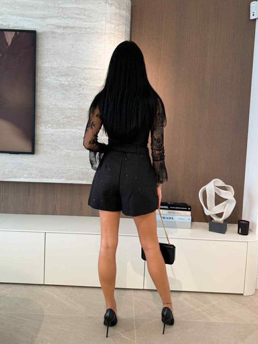 Gorenja glitter shorts Black - W46198