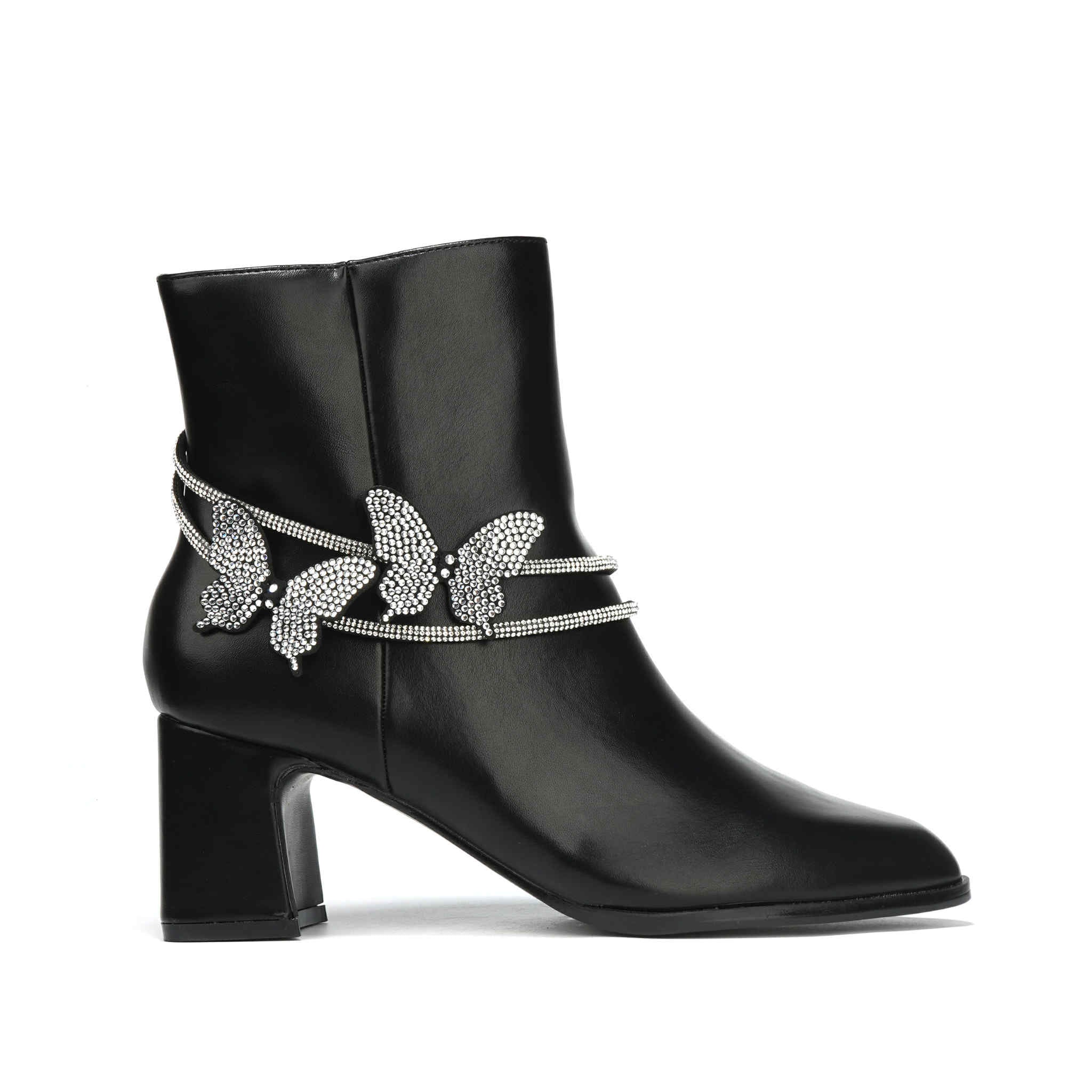 Butterfly  boots Black   - M114
