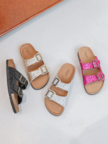 Miu mia glitter slippers pink