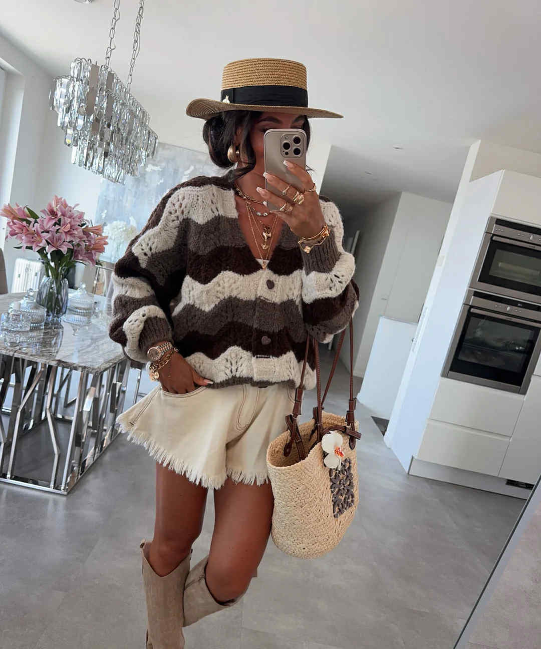 Jully sweat marron - 31058