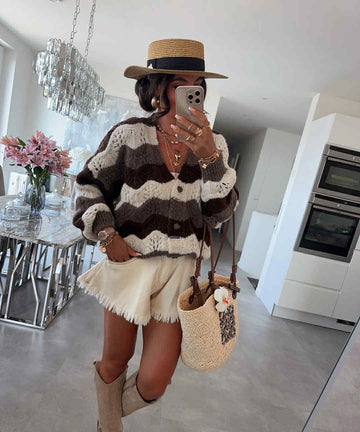 Jully sweat marron - 31058