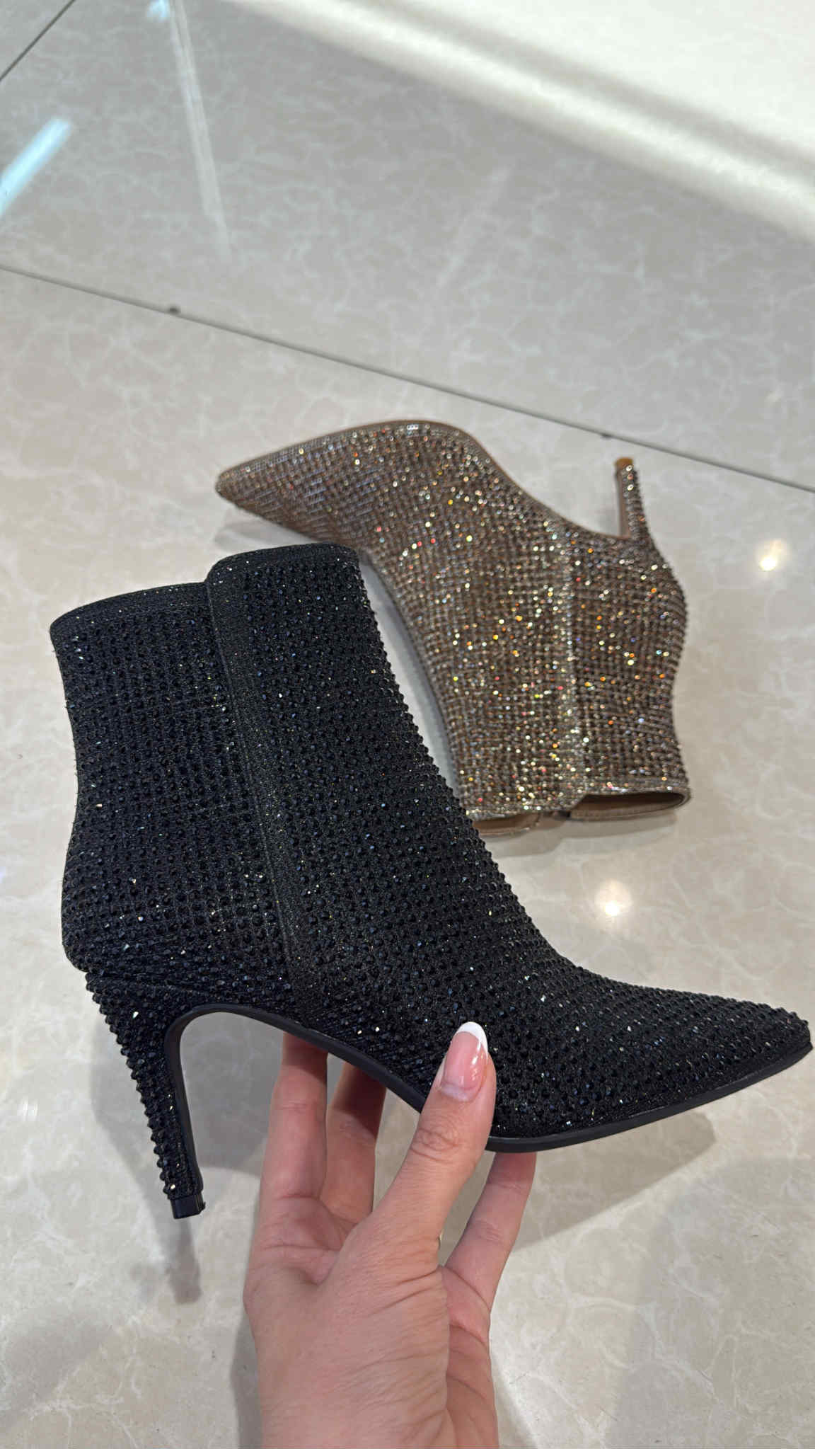 Zerro glitter boots Black - 9675A