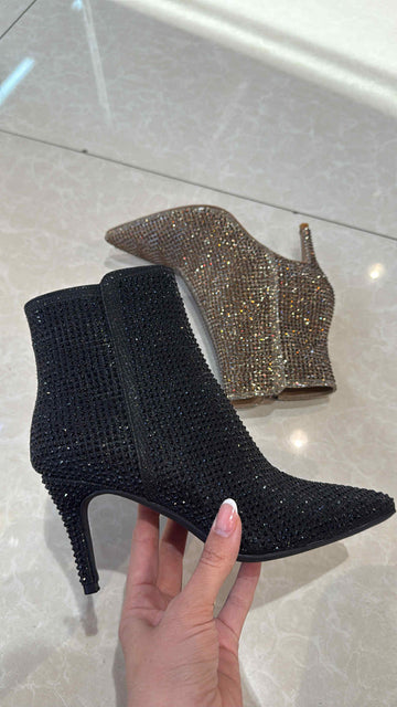 Zerro glitter boots Black - 9675A