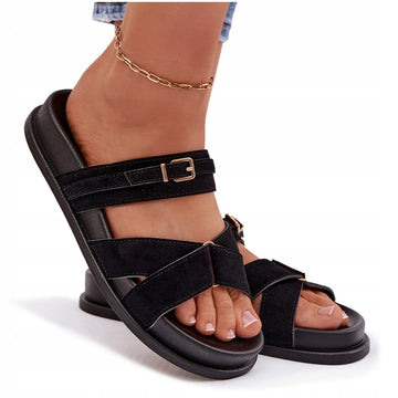 Lasca slippers Black  - LG-9002