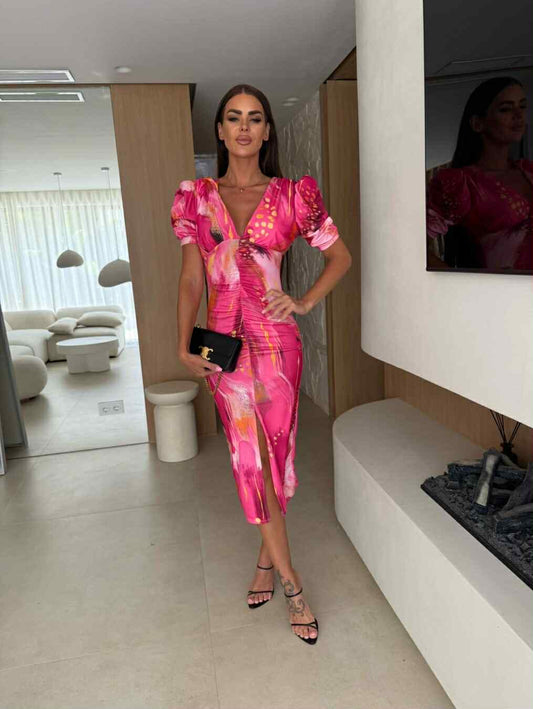 Goya dress fuchia