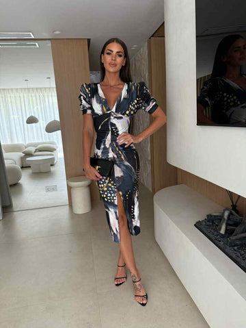 Goya dress black mix