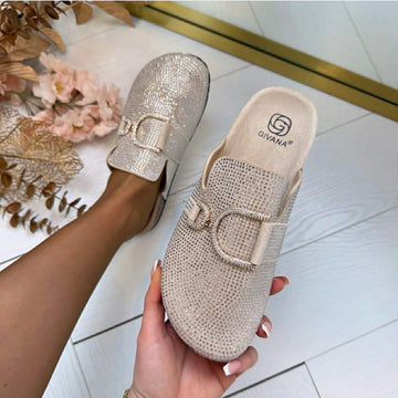Xemmin simili slippers Beige  - BJ746