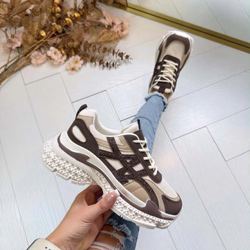 Alice Diamond sneakers khaki - A88-231