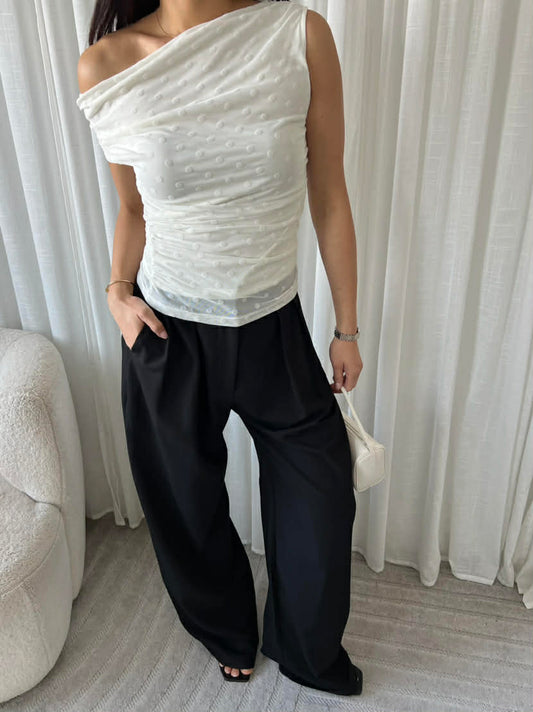 Yuzu mesh top white - EP19699