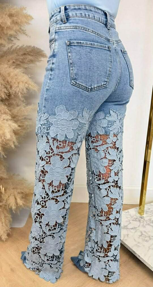 Kinne lace jeans - A3062-A