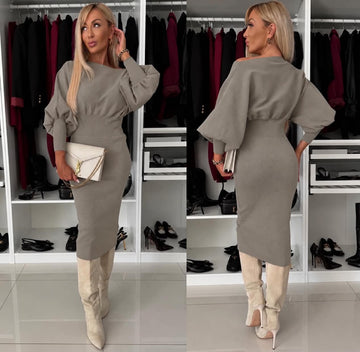 Jozi dress taupe -  TV7050