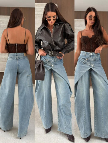 Balkin barrel jeans blue - W3960