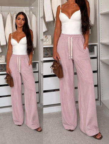 Jennia simili pants rosa - 488
