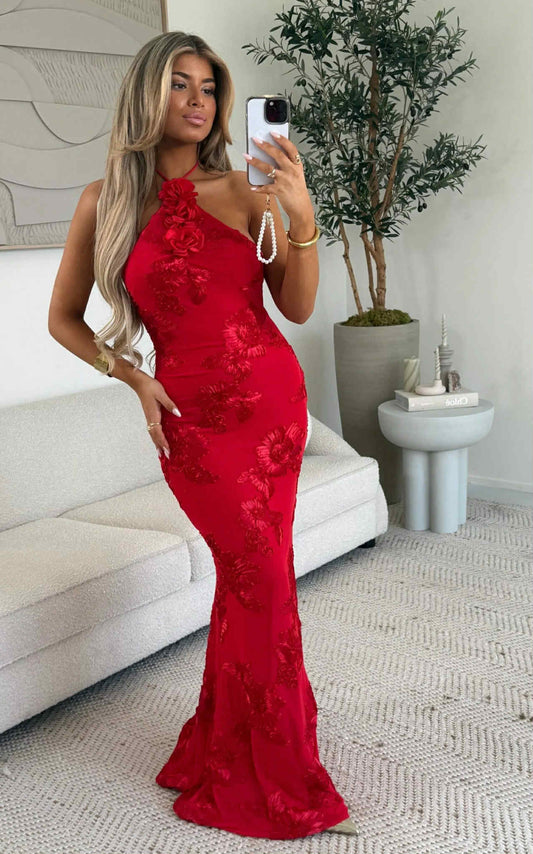 Flora lux dress red - 613362