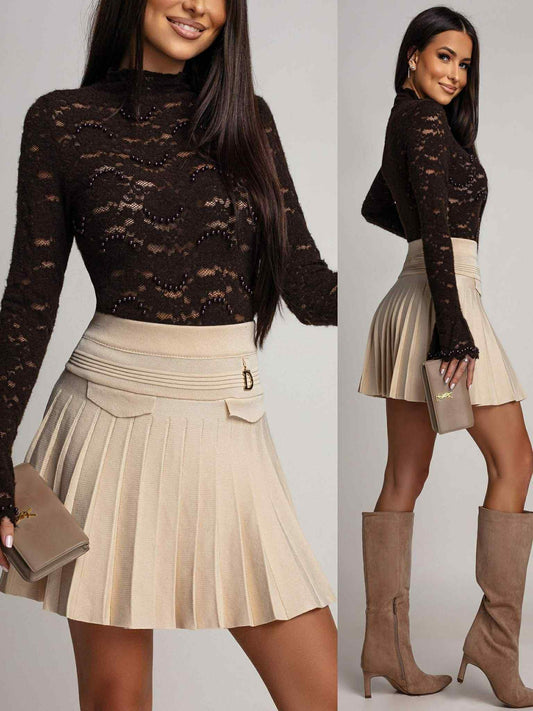 Beyonce Pearl top Brown - JR1277-6