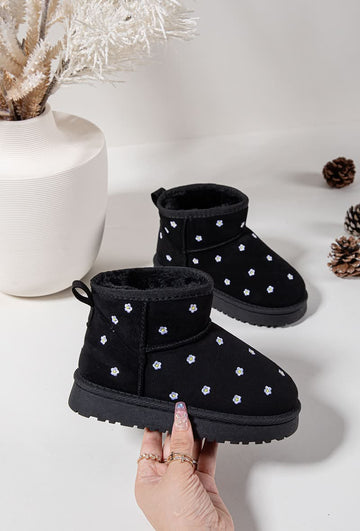 Kiddie karla boots Black Flower - 20401 202020