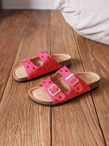 Alola Heart slippers fushia