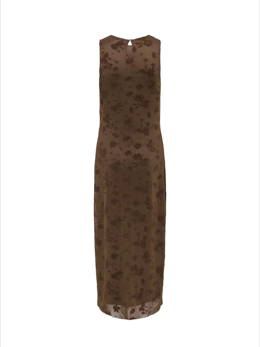 JDYRUBY S/L ROUCHING FLOCK DRESS JRS choko 556